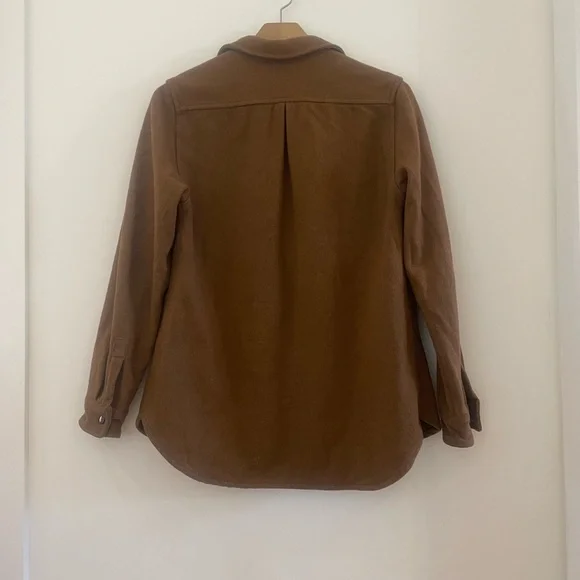 Anian Yellow-Brown Button-Down Shirt Jacket - Picture 2 of 3